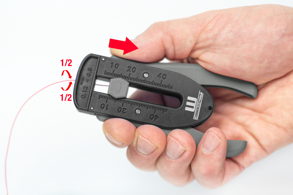 ESD Präzisions-Abisolierer | für elektrostatisch geschützte Bereiche von 0,12 - 0,8 mm  (36-20 AWG)