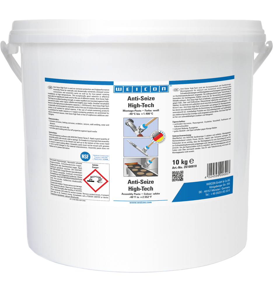 Anti-Seize High-Tech Assembly Paste | metal-free lubricant and release agent paste Anti-Seize High-Tech Assembly Paste | metal-free lubricant and release agent paste