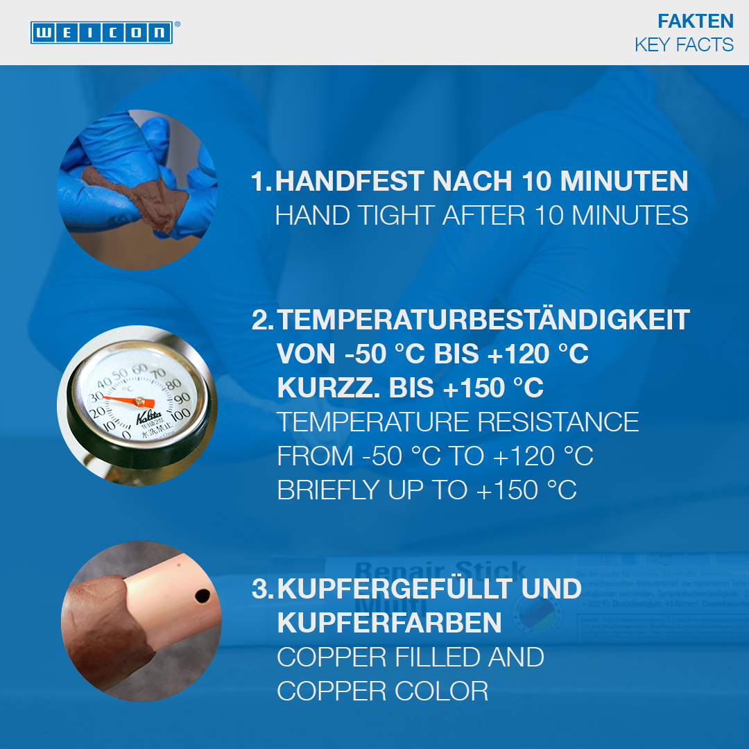Repair Stick Copper | Repair putty with drinking water approval
