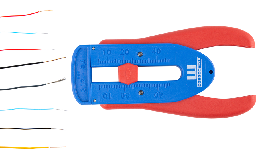 Präzisions-Abisolierer S | für feine Leiter und Drähte | Abisolierbereich von 0,12 mm - 0,8 mm (36-20 AWG)