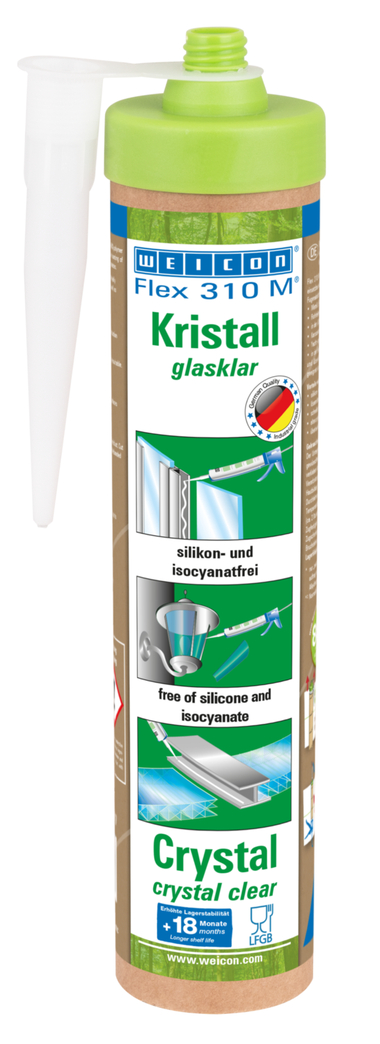 Flex 310 M® Kristall | elastischer Klebstoff auf MS-Polymer-Basis für den vielseitigen Einsatz