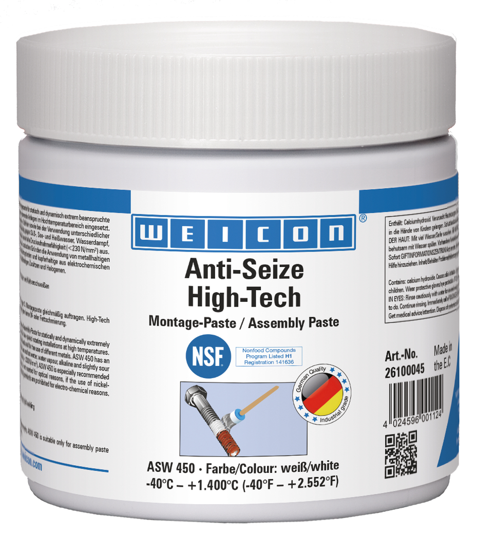 Anti-Seize High-Tech Assembly Paste | metal-free lubricant and release agent paste