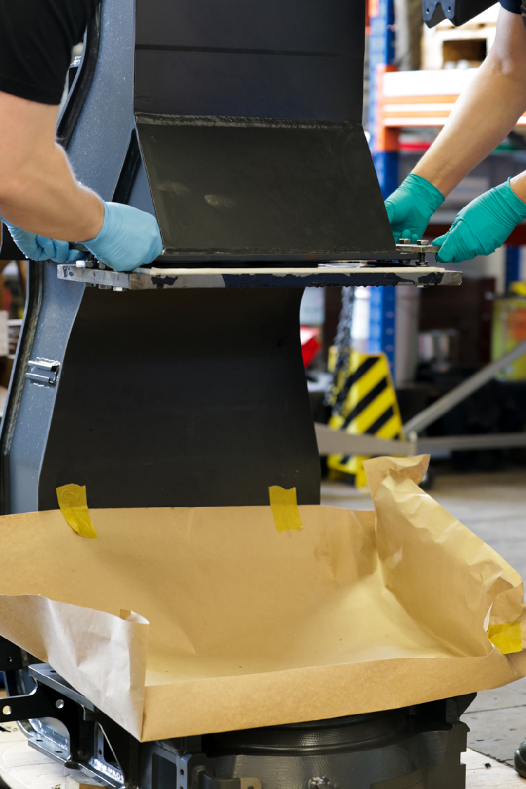 industrial equipment, machine, packing, assembly, gloves