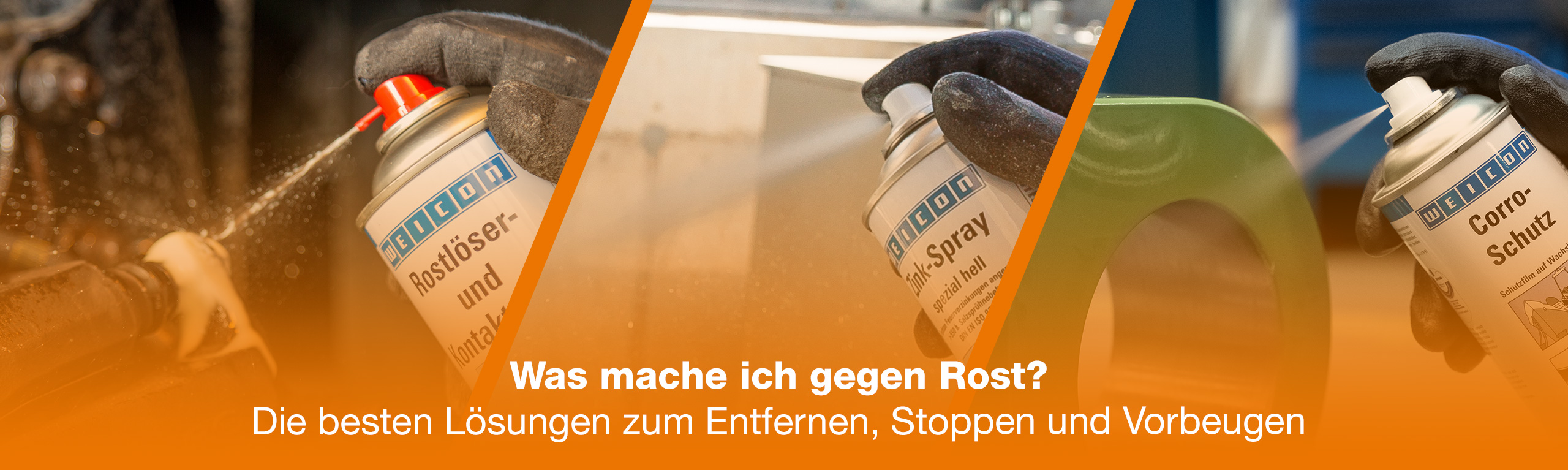 spray can, lubricant spray, orange gradient, gloved hands, industrial spray