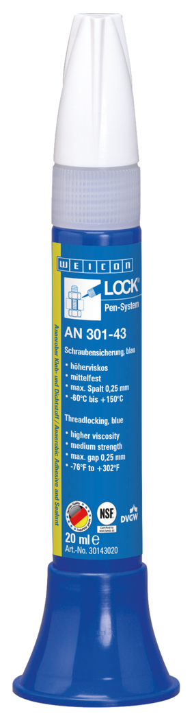 WEICONLOCK® AN 301-43 Schraubensicherung | mittelfest, mit Trinkwasserzulassung