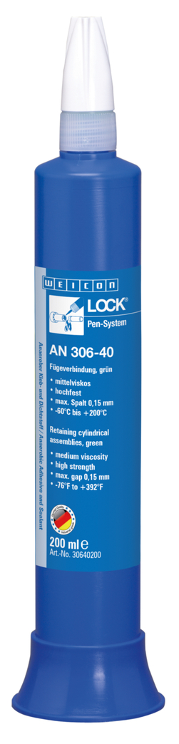 WEICONLOCK® AN 306-40 Retaining Cylindrical
Assemblies | high strength, high-temperature-resistant, slow-curing WEICONLOCK® AN 306-40 Retaining Cylindrical
Assemblies | high strength, high-temperature-resistant, slow-curing