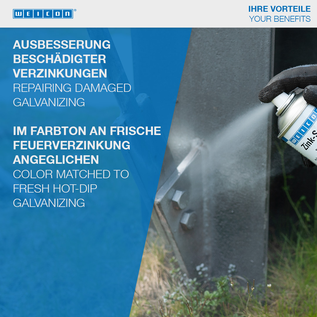 Zink-Spray spezial hell | kathodischer Korrosionsschutz mit Zulassung für den Lebensmittelbereich