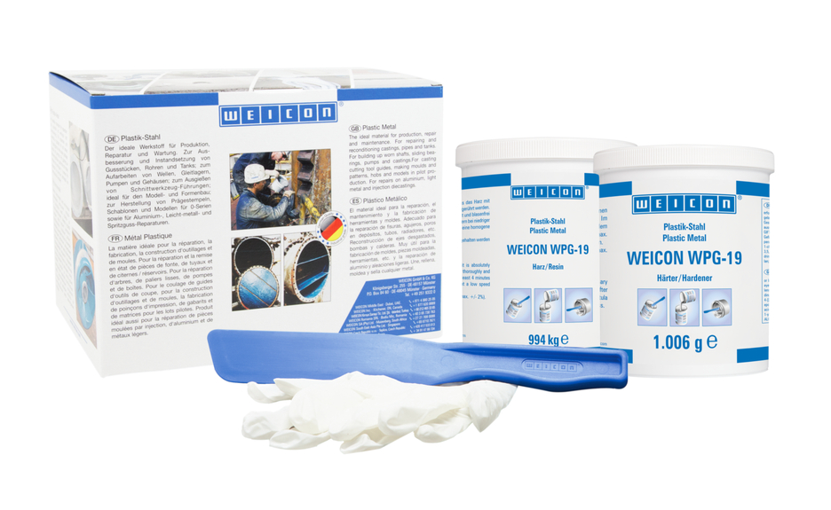 WEICON WPG-19 | Wear protection system – protects against erosion and abrasion caused by the impact of coarse particles