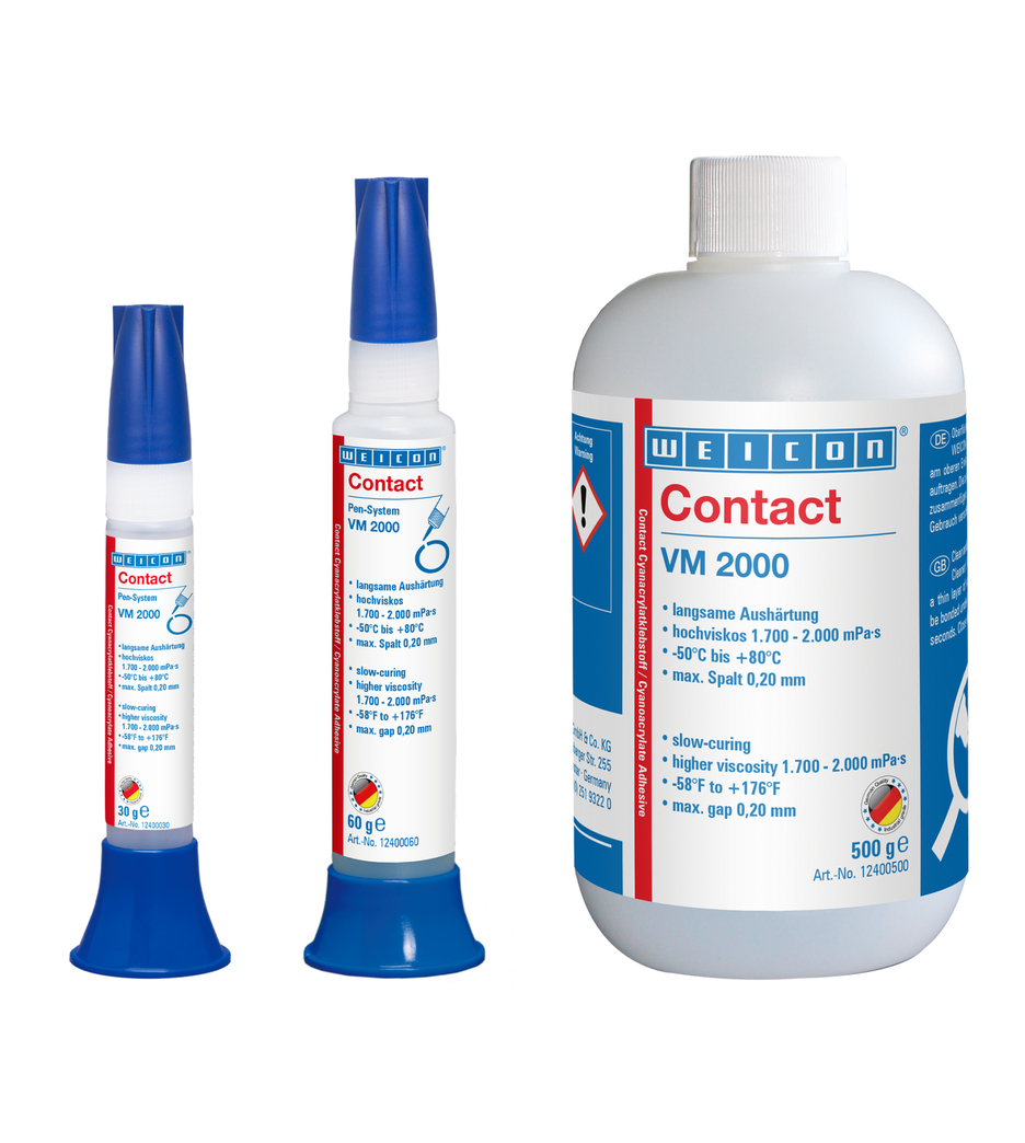 VM 2000 Cyanoacrylate Adhesive | instant adhesive with high viscosity for metal