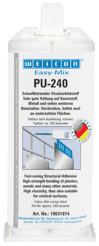 Easy-Mix PU-240 Polyurethane Adhesive | polyurethane adhesive, high strength, pot life approx. 240 seconds