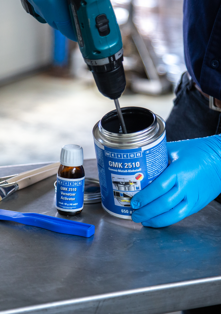 GMK 2510 Contact Adhesive | Two-component contact adhesive for high-strength rubber-to-metal bonds