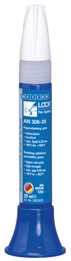 WEICONLOCK® AN 306-20 Retaining Cylindrical
Assemblies | high strength, high-temperature-resistant, with drinking water approval WEICONLOCK® AN 306-20 Retaining Cylindrical
Assemblies | high strength, high-temperature-resistant, with drinking water approval