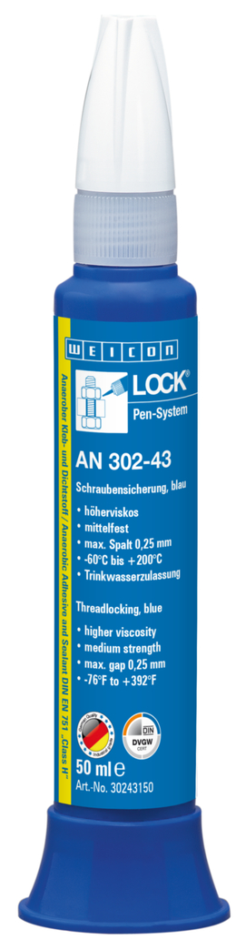 WEICONLOCK® AN 302-43 Schraubensicherung | mittelfest, höherviskos, mit Trinkwasserzulassung