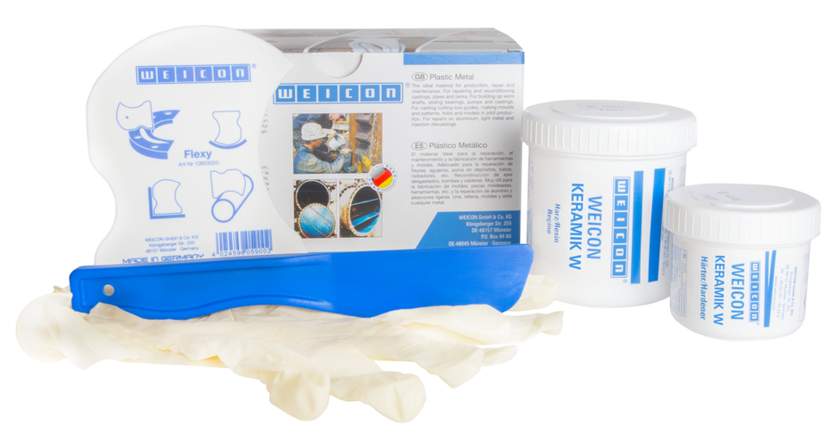 WEICON Ceramic W | mineral-filled epoxy resin system for wear protection coating