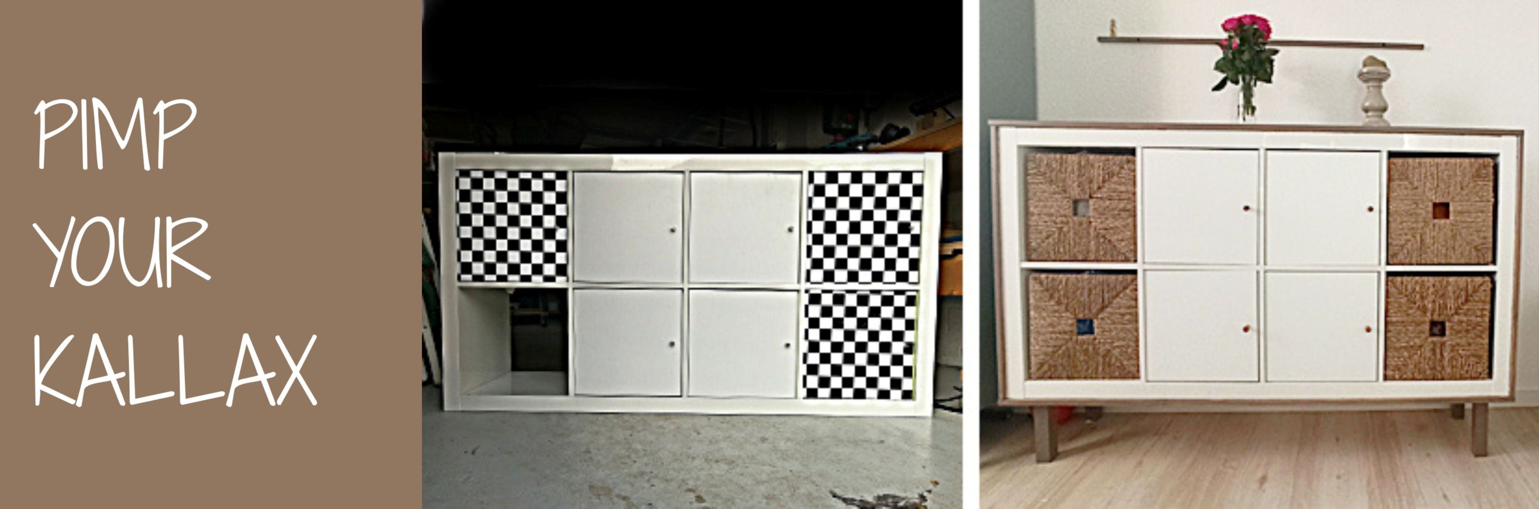 storage cabinet, white shelving, checkerboard panels, woven baskets, cube organizer