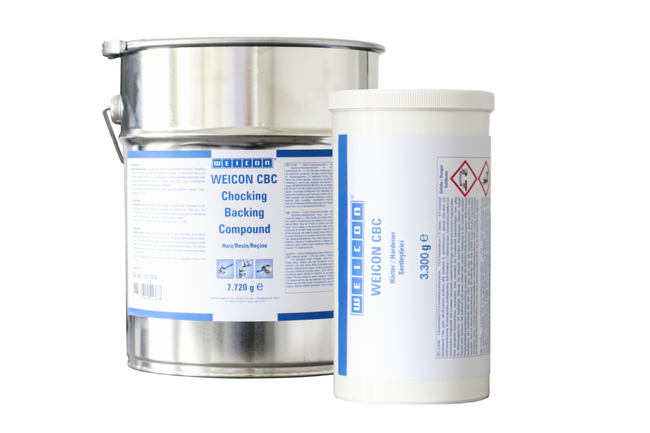 WEICON CBC | aluminium-filled epoxy resin system for casting  and gap compensation, ABS-certified