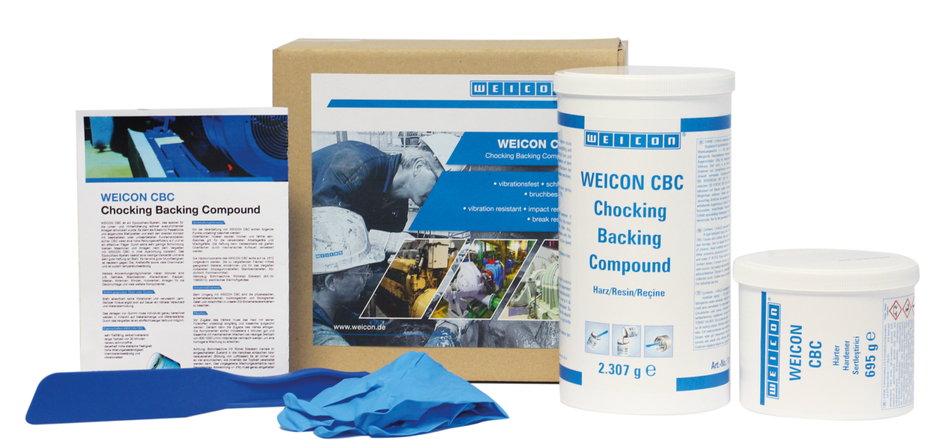 WEICON CBC | aluminiumgefülltes Epoxidharz-System für Verguss und Spaltausgleich, ABS zertifiziert WEICON CBC | aluminiumgefülltes Epoxidharz-System für Verguss und Spaltausgleich, ABS zertifiziert
