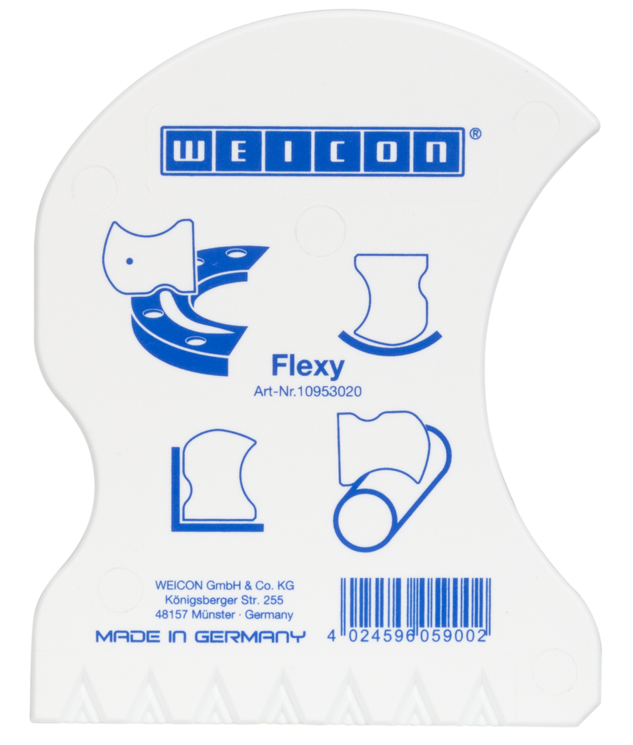Konturspachtel Flexy | speziell geformter Spachtel für die gezielte Ausarbeitung von Konturen