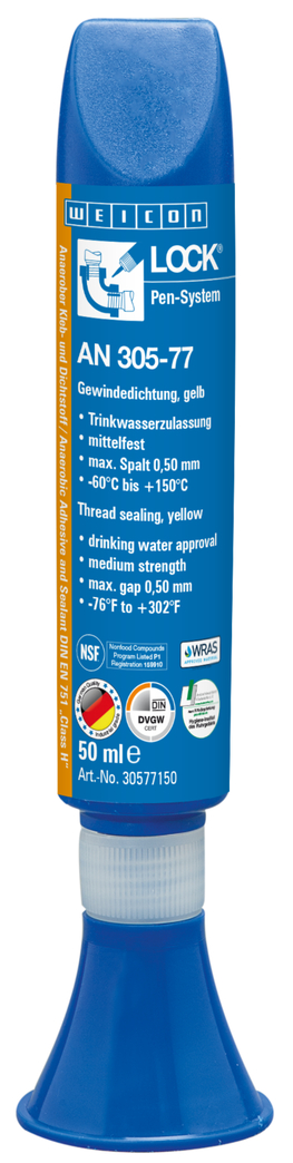 WEICONLOCK® AN 305-77 Thread Sealing | medium strength, with drinking water approval WEICONLOCK® AN 305-77 Thread Sealing | medium strength, with drinking water approval