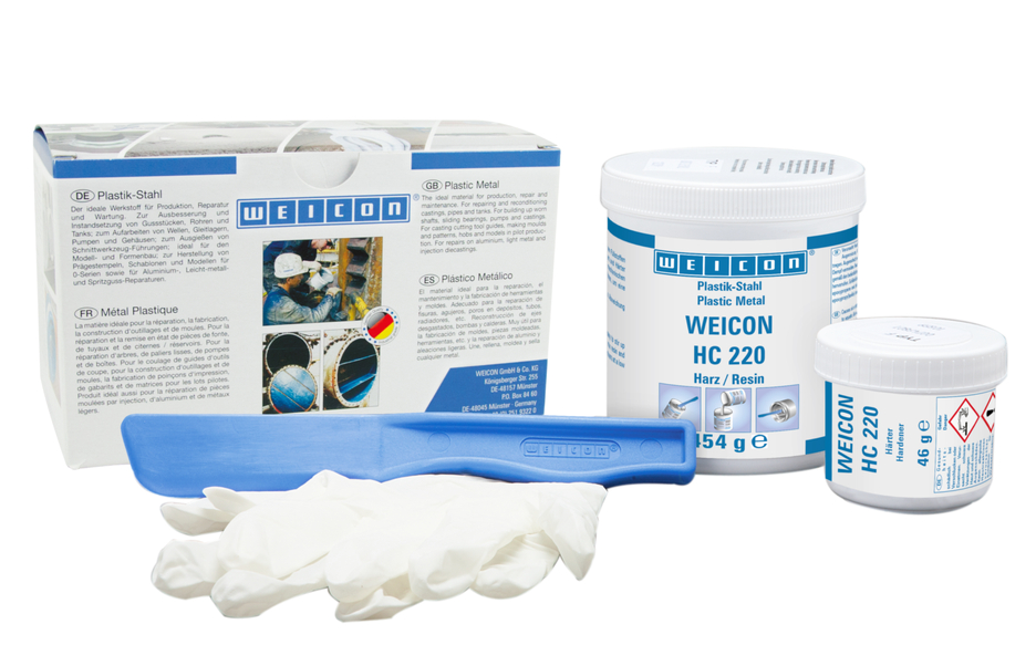 WEICON Keramik HC 220 | keramisch gefülltes hochtemperaturbeständiges Epoxidharz-System zur Verschleißschutzbeschichtung WEICON Keramik HC 220 | keramisch gefülltes hochtemperaturbeständiges Epoxidharz-System zur Verschleißschutzbeschichtung