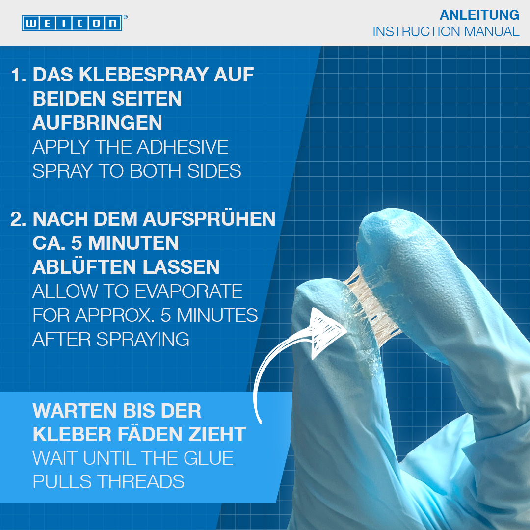 Sprühkleber | sprühbarer Kontaktklebstoff, ideal für Pappe und Papier