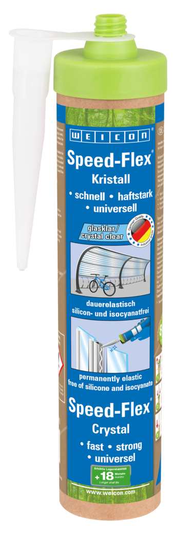 Speed-Flex® Kristall | Kleb- und Dichtstoff für kristallklare Verklebungen auf MS-Polymer-Basis