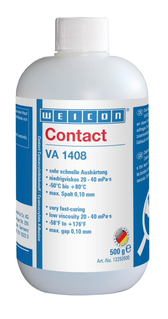 VA 1408 Cyanacrylat-Klebstoff | feuchtigkeitsbeständiger, niedrigviskoser Sekundenklebstoff
