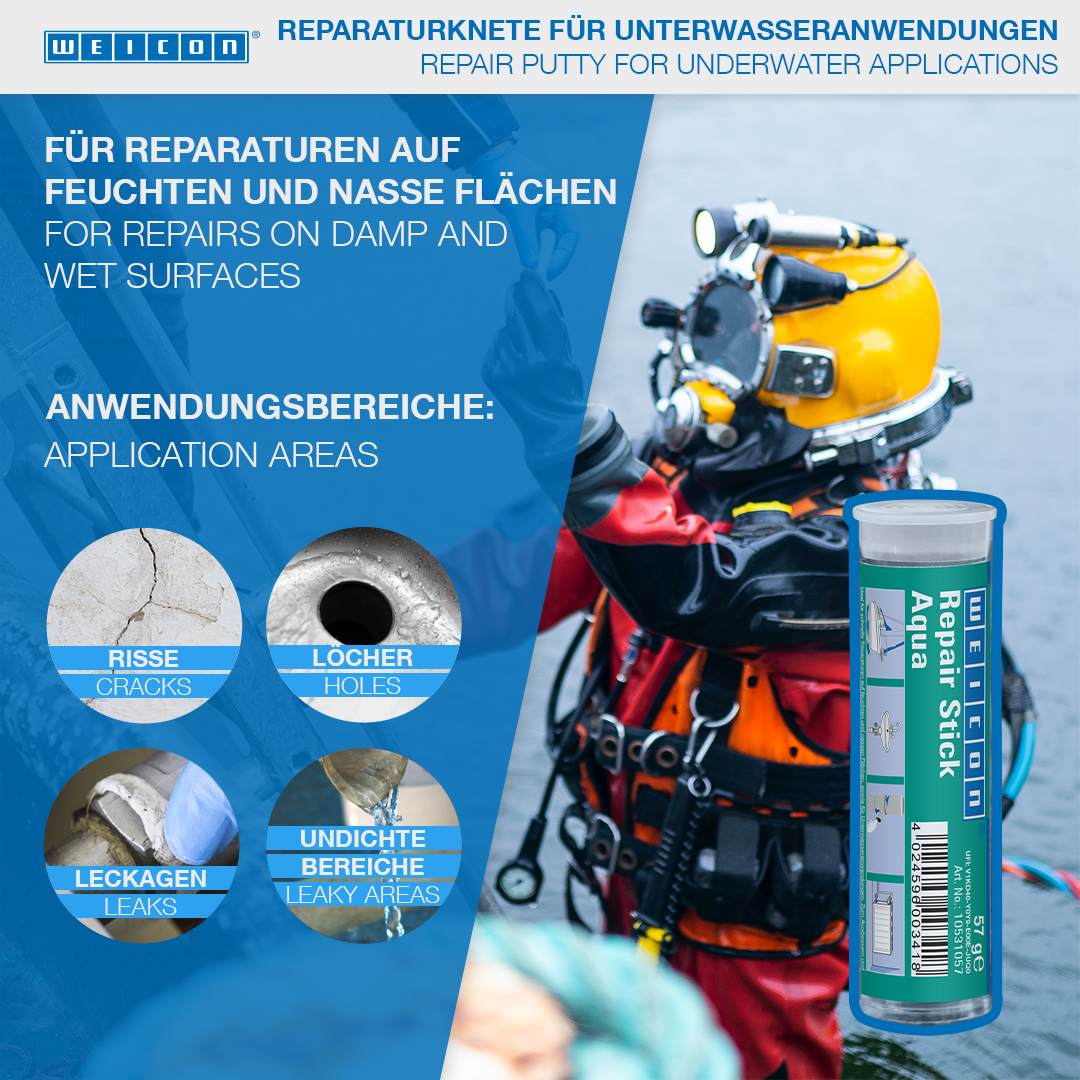 Repair Stick Aqua | Repair putty for underwater applications