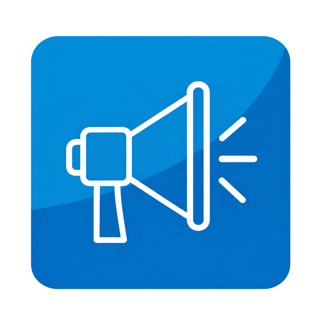 megaphone, loudspeaker, announcement, speech, audio, megaphone, loudspeaker, announcement, signal, icon