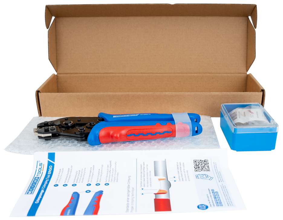 Crimpzange MULTI | zum Crimpen von MC4-Steckern/isolierten Aderendhülsen/isolierten Kabelschuhen Crimpzange MULTI | zum Crimpen von MC4-Steckern/isolierten Aderendhülsen/isolierten Kabelschuhen