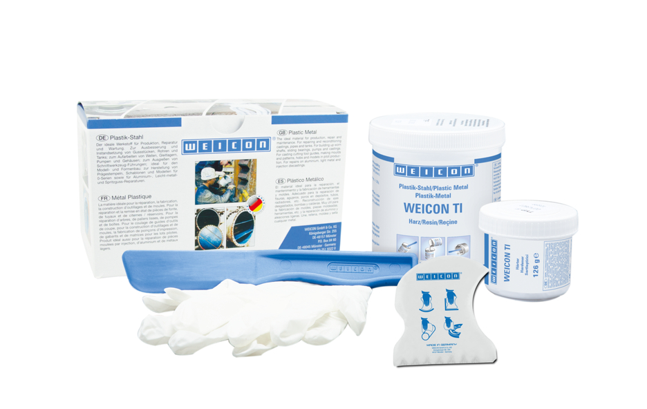 WEICON TI | titanium-filled epoxy resin system for repairs and moulding