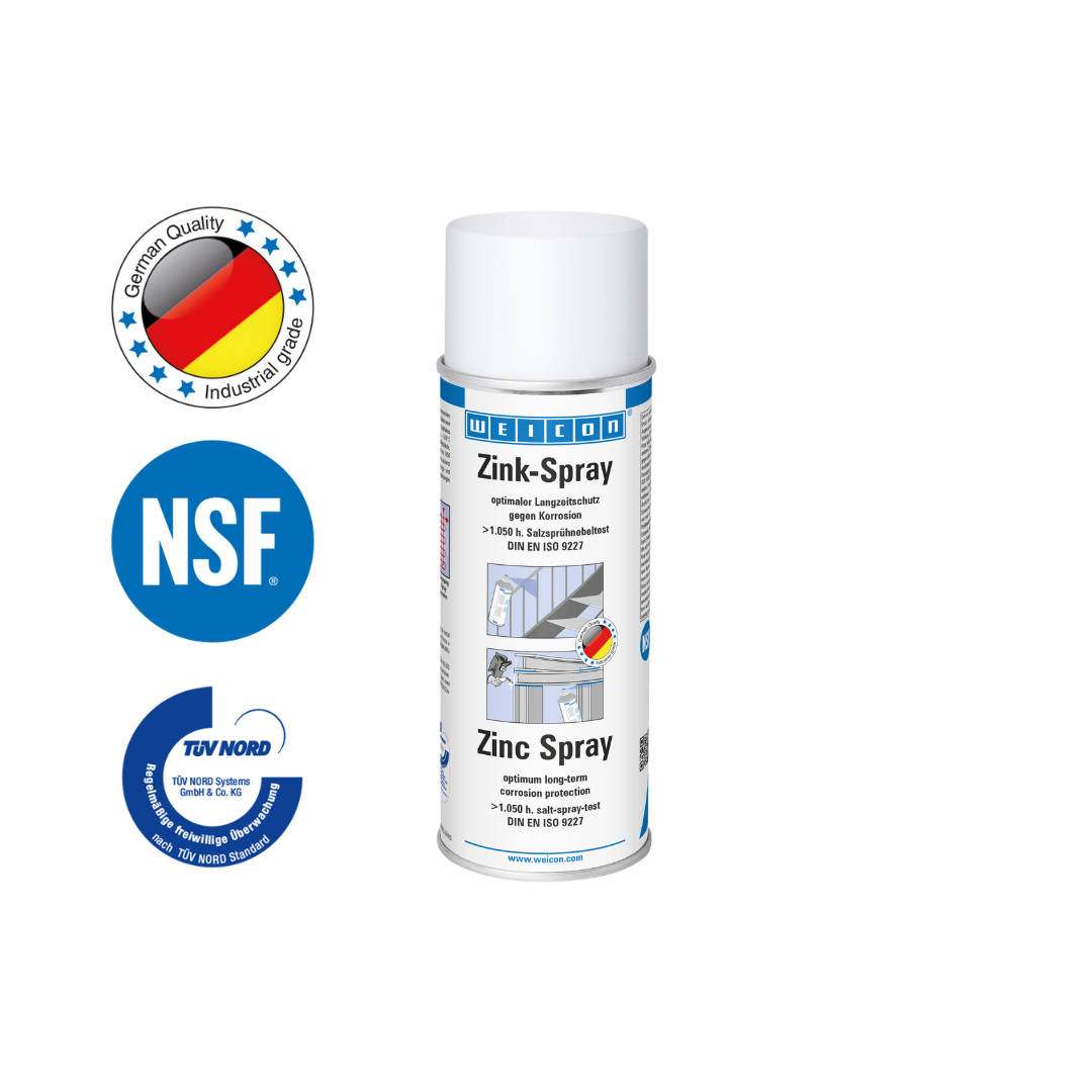 Zink-Spray | kathodischer Korrosionsschutz mit Zulassung für den Lebensmittelbereich