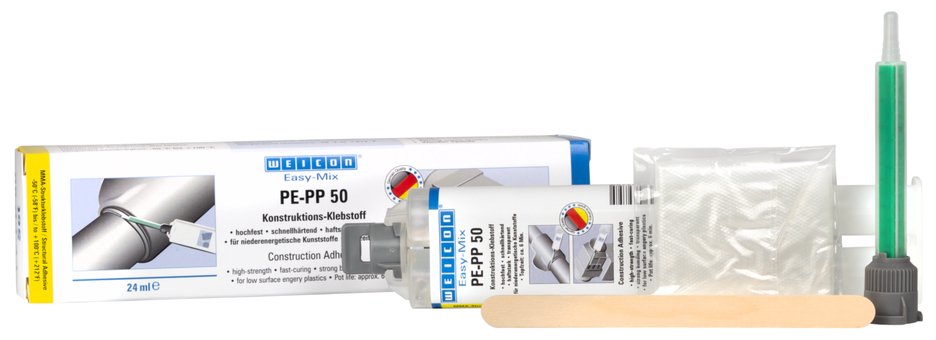Easy-Mix PE-PP 50 | Kunstruktions-Klebstoff auf Methylacrylatbasis für spezielle Kunststoffe
