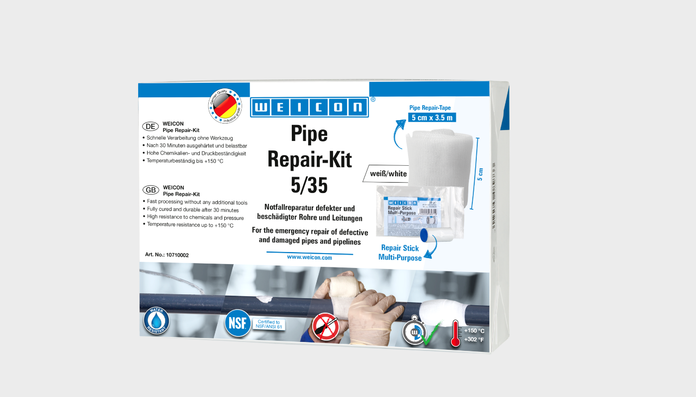 pipe repair kit, repair stick, multi-purpose, white, 5/35