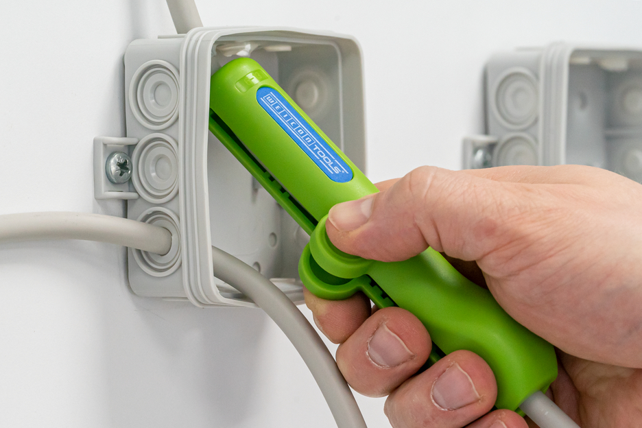 Rundkabel-Stripper No. 13 Green Line | Abisolierwerkzeuge aus bis zu 97 % nachwachsenden Rohstoffen I zum Entmanteln aller gängigen Rundkabel I Arbeitsbereich 6,0 - 13,0 mm Ø