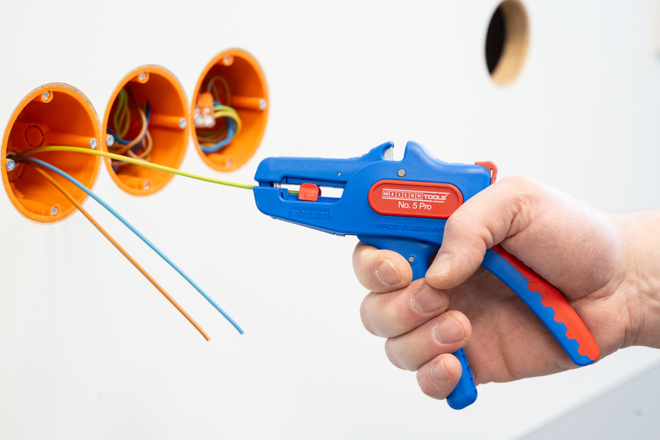 Abisolierzange No. 5 Pro | für alle gängigen flexiblen und massiven Leiter, Arbeitsbereich 0,2 – 16,0 mm²