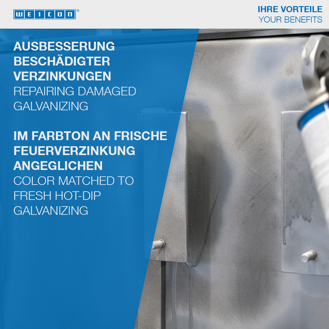 Zink-Spray | kathodischer Korrosionsschutz mit Zulassung für den Lebensmittelbereich