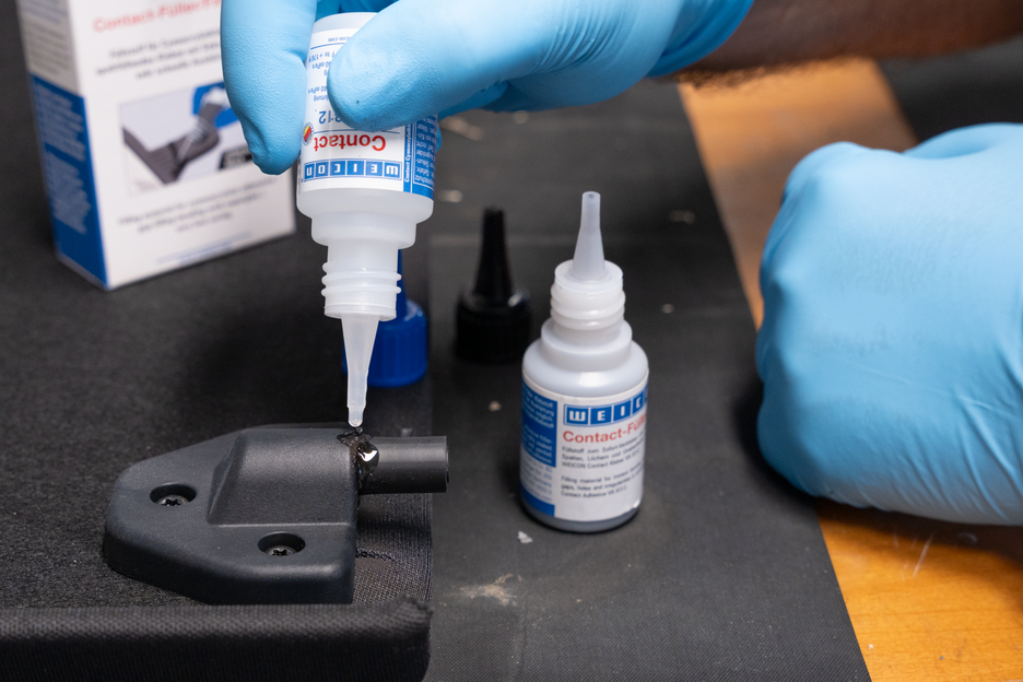 Contact-Filler Set | black special filler and cyanoacrylate adhesive Contact VA 8312