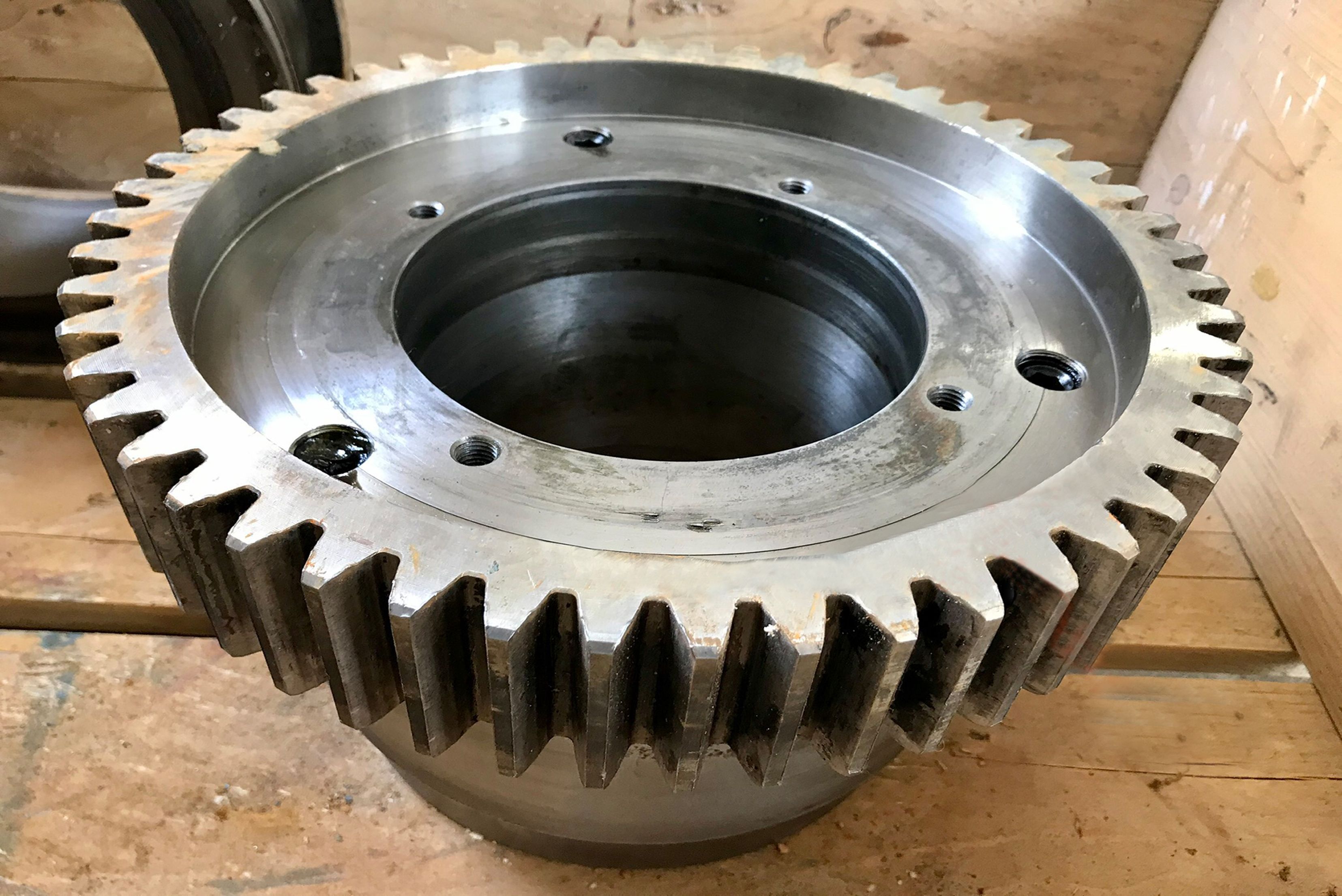 gear, ring gear, metal gear, machined, cylindrical gear