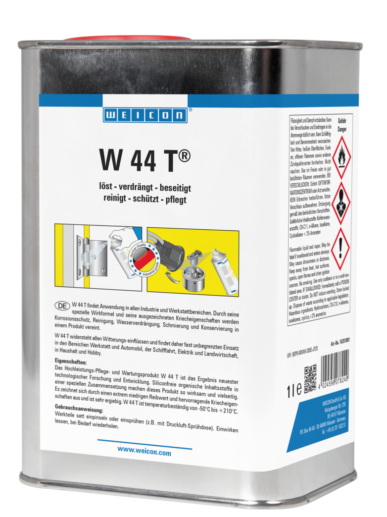 W 44 T® | lubricating and multifunctional oil with 5-fold function W 44 T® | lubricating and multifunctional oil with 5-fold function
