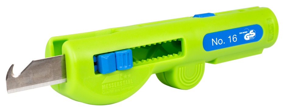 Quadro-Entmanteler No. 16 Green Line | Nachhaltiges Abisolierwerkzeug I Multifunktions-Entmanteler I Arbeitsbereich Abisolieren 0,5 - 6,0 mm² I Entmanteln 8 - 13 mm Ø Quadro-Entmanteler No. 16 Green Line | Nachhaltiges Abisolierwerkzeug I Multifunktions-Entmanteler I Arbeitsbereich Abisolieren 0,5 - 6,0 mm² I Entmanteln 8 - 13 mm Ø