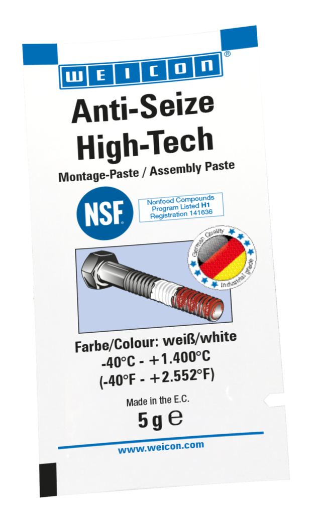 Anti-Seize High-Tech Montagepaste | metallfreie Schmier- und Trennmittelpaste