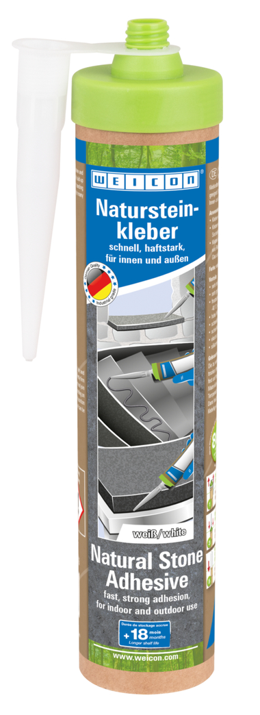WEICON Natursteinkleber | für die Montage von Naturstein, Stein und Keramik
