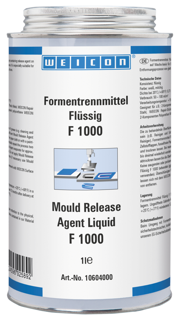 Mould Release Agent Liquid F 1000 | for smooth surfaces