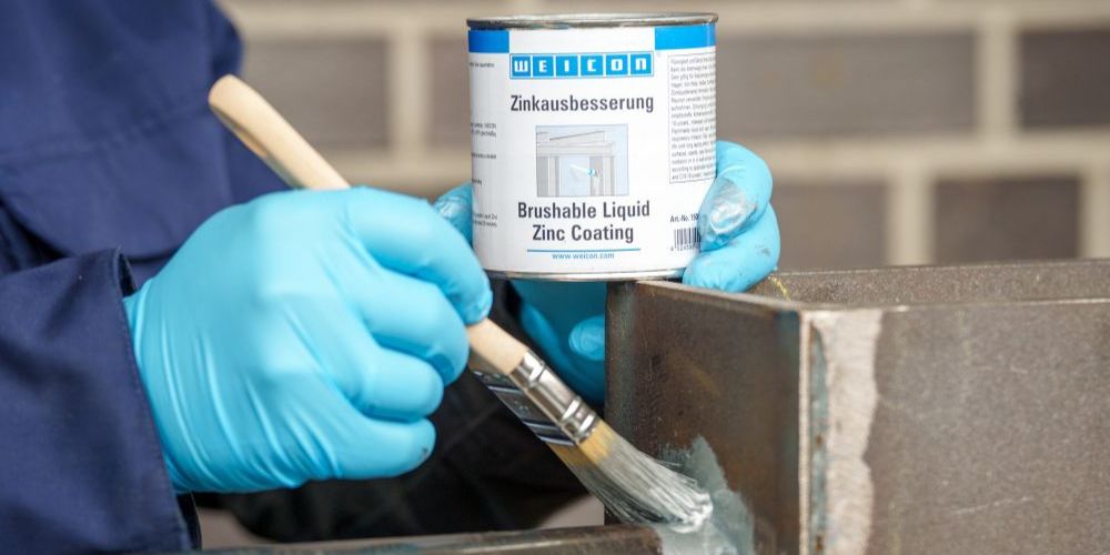 brush, paint, coating, zinc, liquid