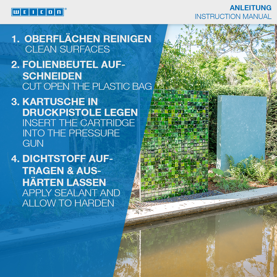 WEICON Natursteinkleber | für die Montage von Naturstein, Stein und Keramik