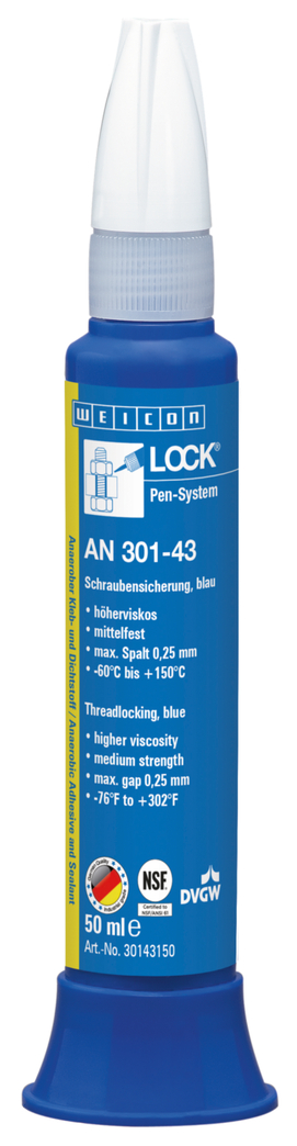 WEICONLOCK® AN 301-43 Schraubensicherung | mittelfest, mit Trinkwasserzulassung