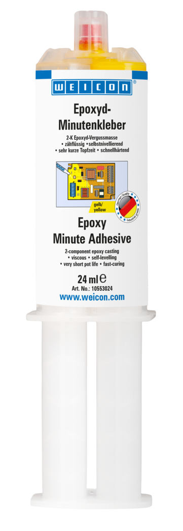 Epoxyd-Minutenkleber gelb | universeller Epoxidharzklebstoff, Vergussmasse für Elektronik