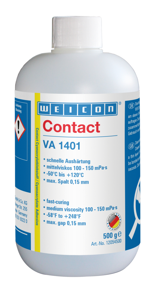 VA 1401 Cyanacrylat-Klebstoff | Sekundenkleber für Gewebe, Schaumgummi und großporige Elastomere VA 1401 Cyanacrylat-Klebstoff | Sekundenkleber für Gewebe, Schaumgummi und großporige Elastomere