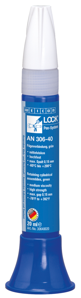 WEICONLOCK® AN 306-40 Retaining Cylindrical
Assemblies | high strength, high-temperature-resistant, slow-curing WEICONLOCK® AN 306-40 Retaining Cylindrical
Assemblies | high strength, high-temperature-resistant, slow-curing